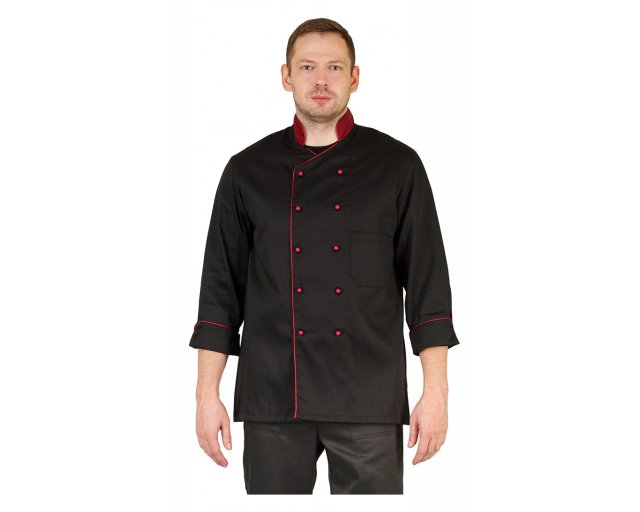  куртка шеф-повара, черный, 8977