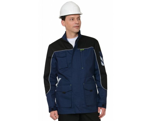  Куртка мужская рабочая удлиненная, темно-синяя
