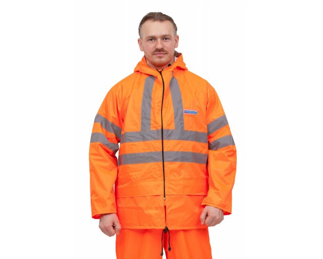  Куртка сигнальная влагозащитная, оранжевая